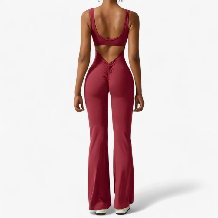 Comfortable Women's Jumpsuit – Amélie-Red-XS-The Livary