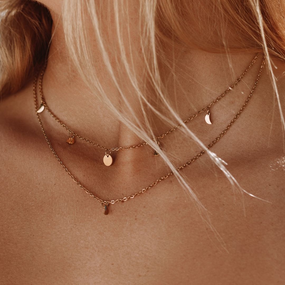 Rio Boho Layered Necklace - Serena-Gold-The Livary