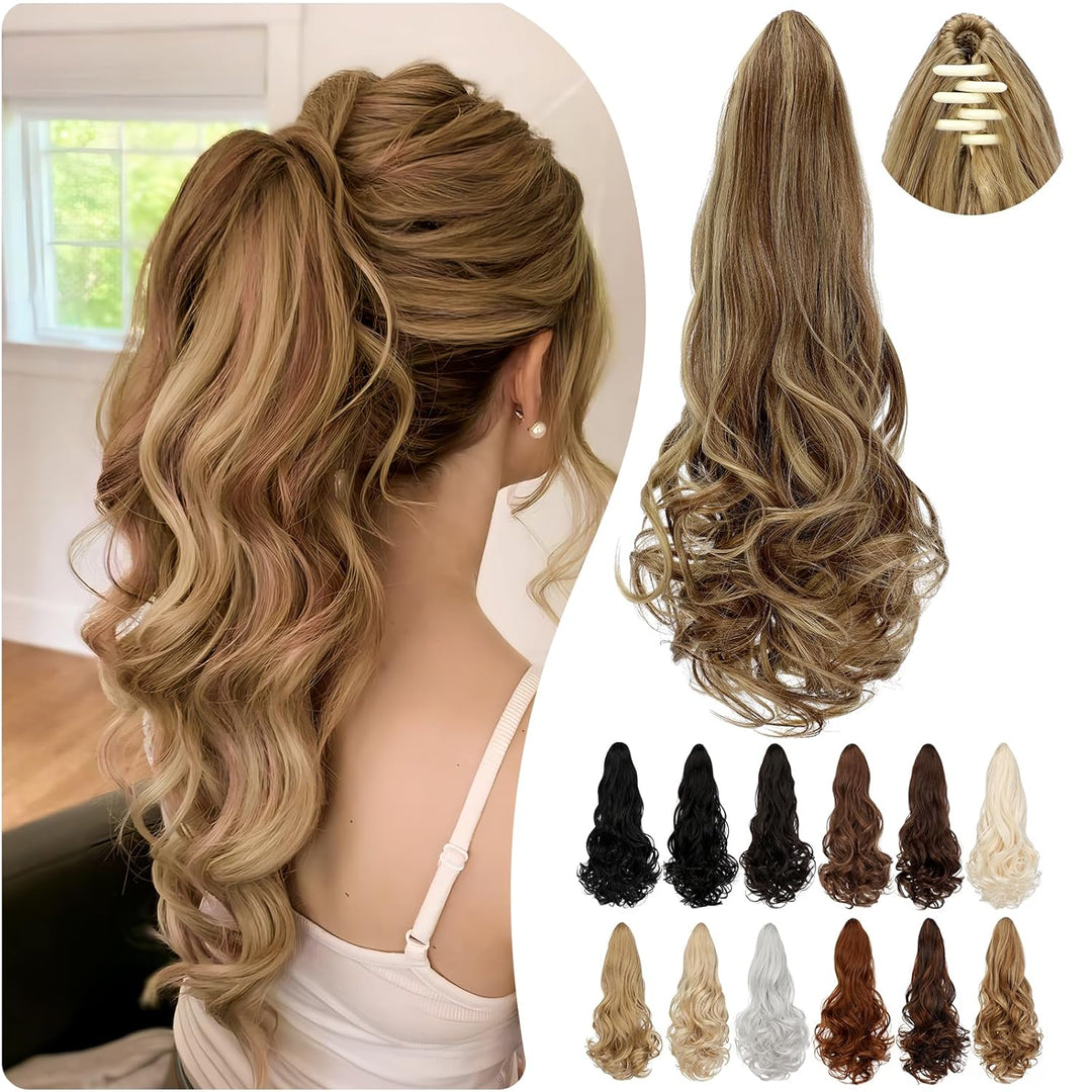 Hair extension Ponytail 21.7 inches – Veloura-Wavy-Blond-The Livary
