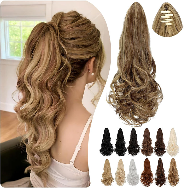 Hair extension Ponytail 21.7 inches – Veloura-Wavy-Blond-The Livary