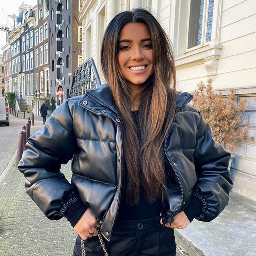 Quilted Short Winter Jacket for Women - Freya-S-The Livary