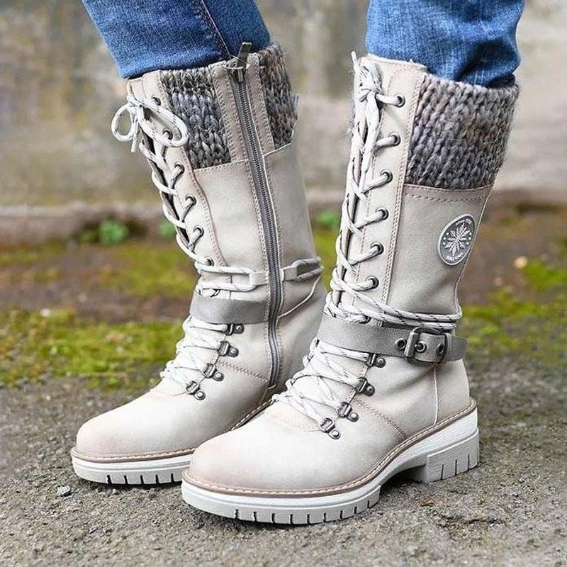 ArcticStride Winter Boot | Women's Orthopedic Knee-High Boots-White-2.5-The Livary