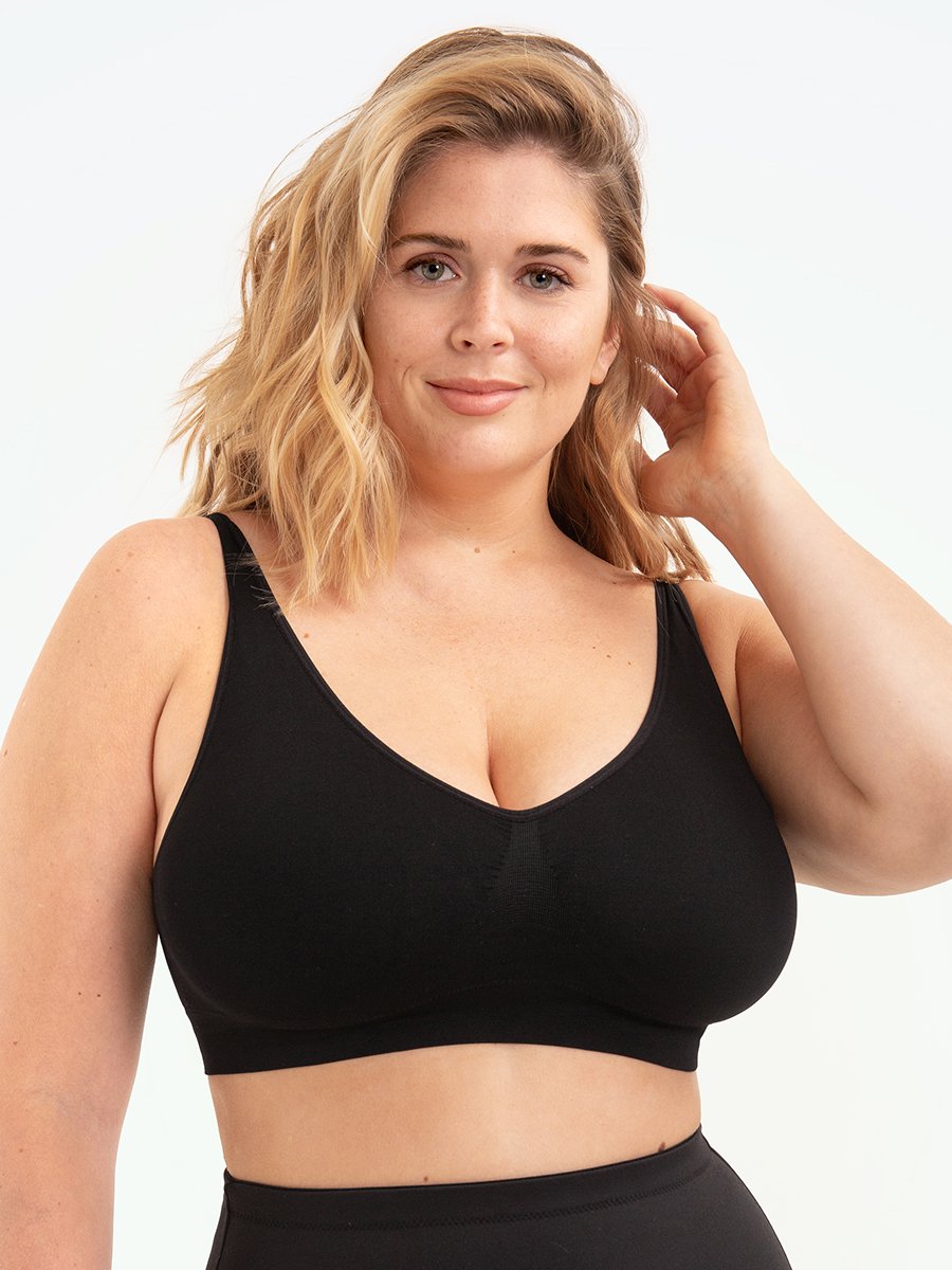 Shapewear Sports Bra – Elena-Black-M-The Livary