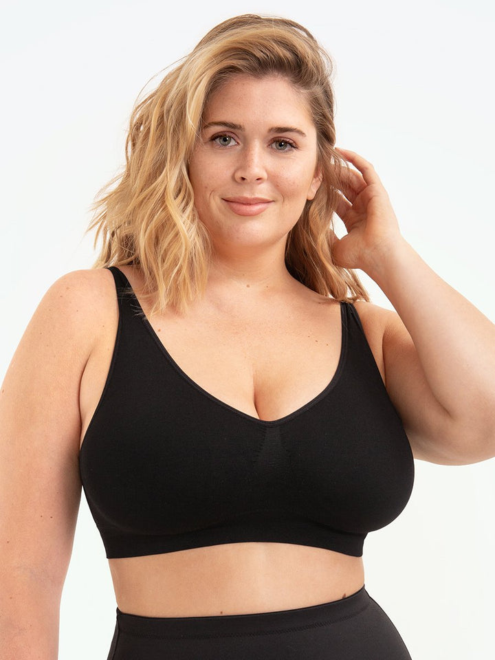 Shapewear Sports Bra – Elena-Black-M-The Livary