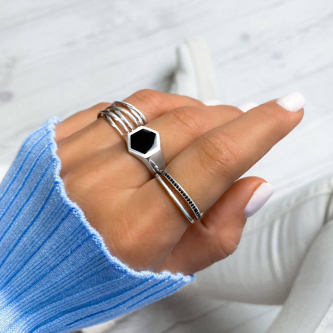 Stylish Branched Ring - Nora-Gold-The Livary