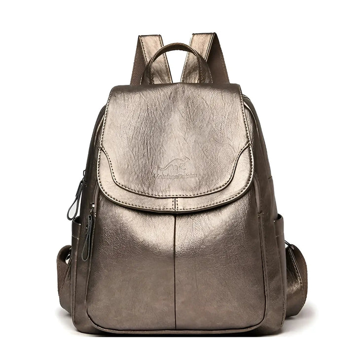 Vintage Leather Women's Backpack - Isabella-Bronze-The Livary