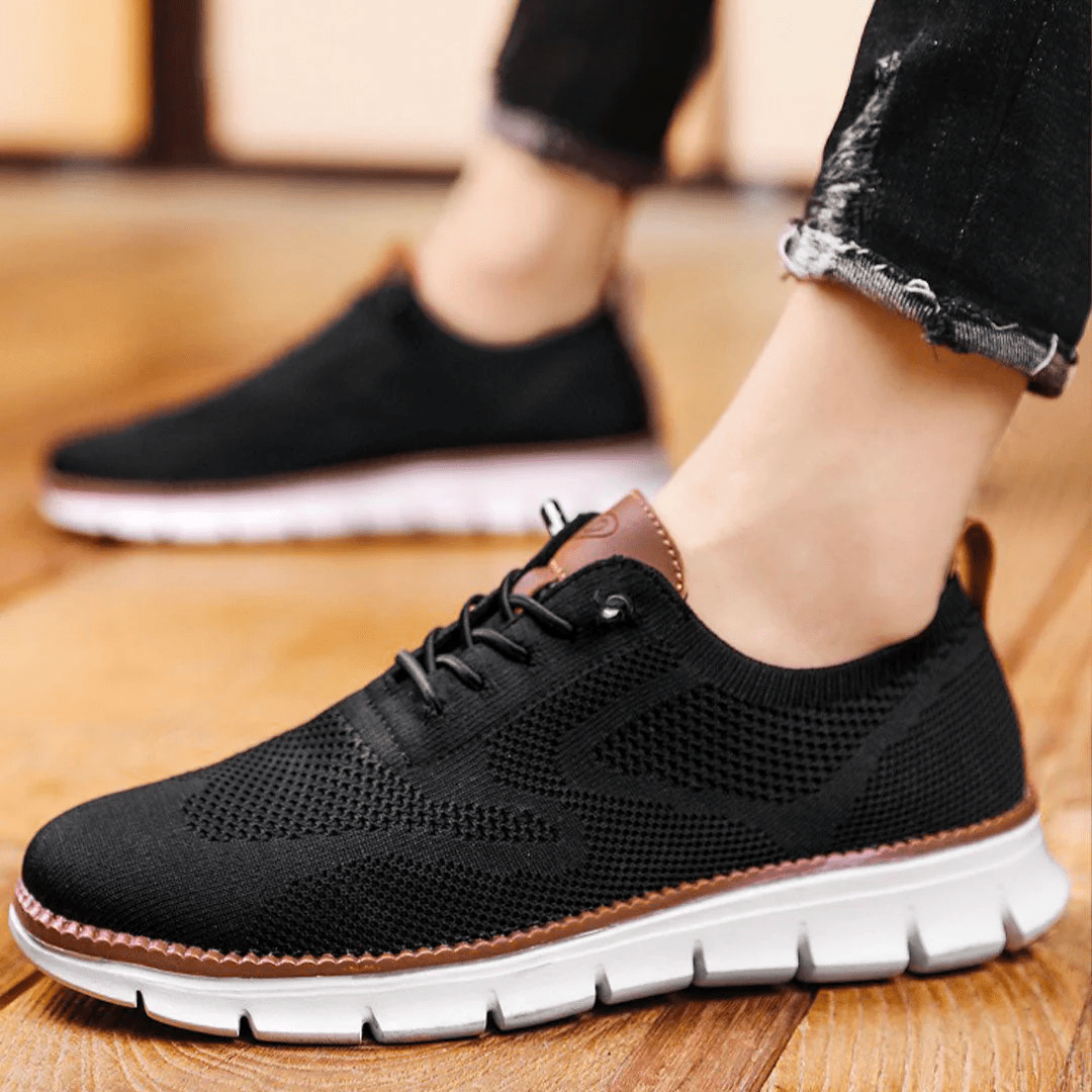 Breathable & Ultra-Comfortable Men's Sneakers in Minimalist Design – Elias-Green-6-The Livary