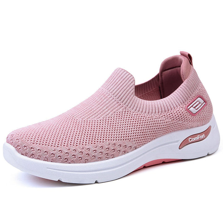 Orthopaedic Women's Cushion Sneakers - NovaStride-Pink-4.5-The Livary