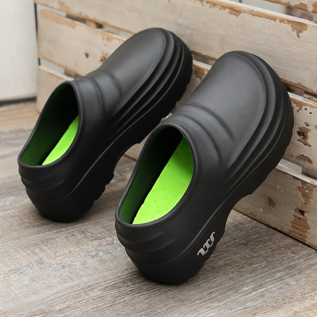 Orthopaedic Waterproof Clogs - AquaStep-Black-4.5-The Livary