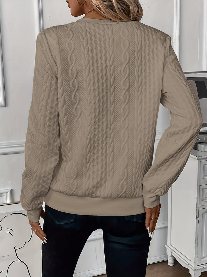 Comfortable Zip Jumper for Women - Ella-White-S-The Livary