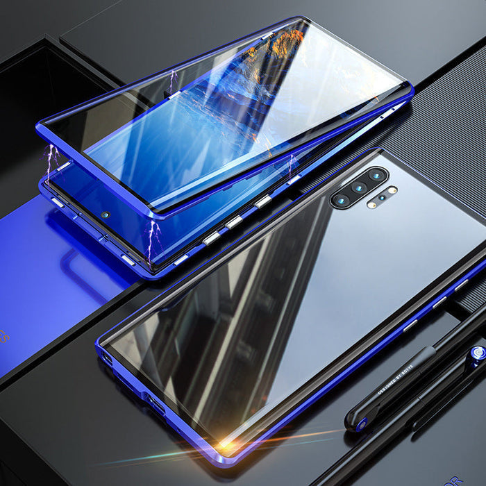 Magnetic Glass Samsung Case – Fortiq-Blue-S24Ultra-The Livary