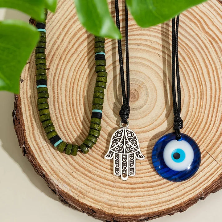 Unisex 3-Layer Necklace Set - Ravi-The Livary