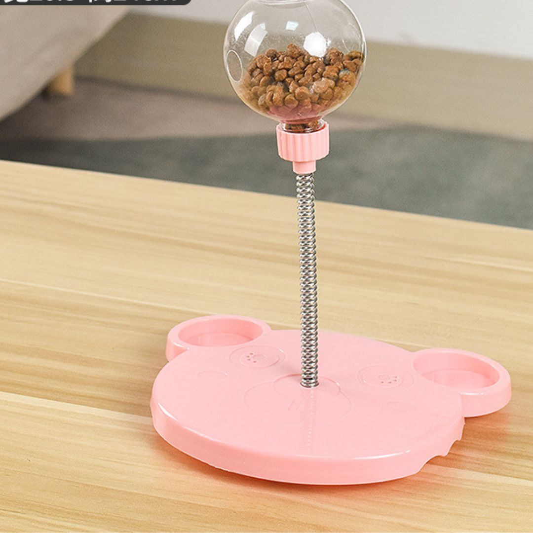 Interactive Pet Toy with Treat Dispense – TreatTumble-Pink-The Livary