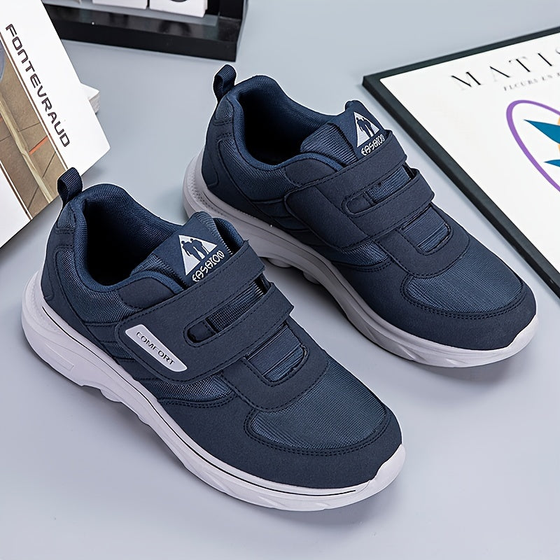 Comfortable Loop Shoes with Velcro - EasyStride-Black-3.5-The Livary