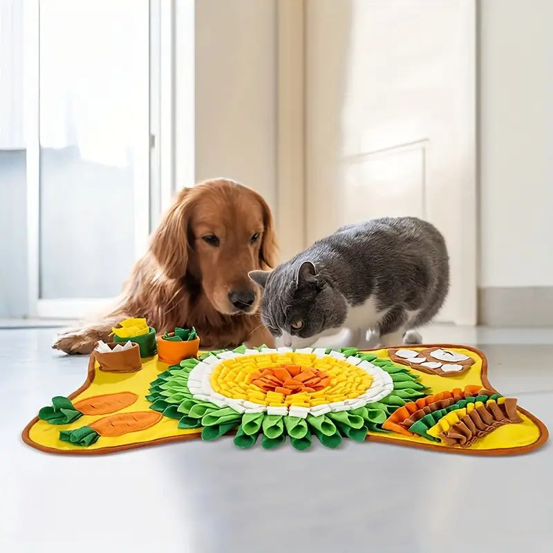 Make Mealtime an Adventure - Buddy Snuffle Mat-Grey-White-The Livary