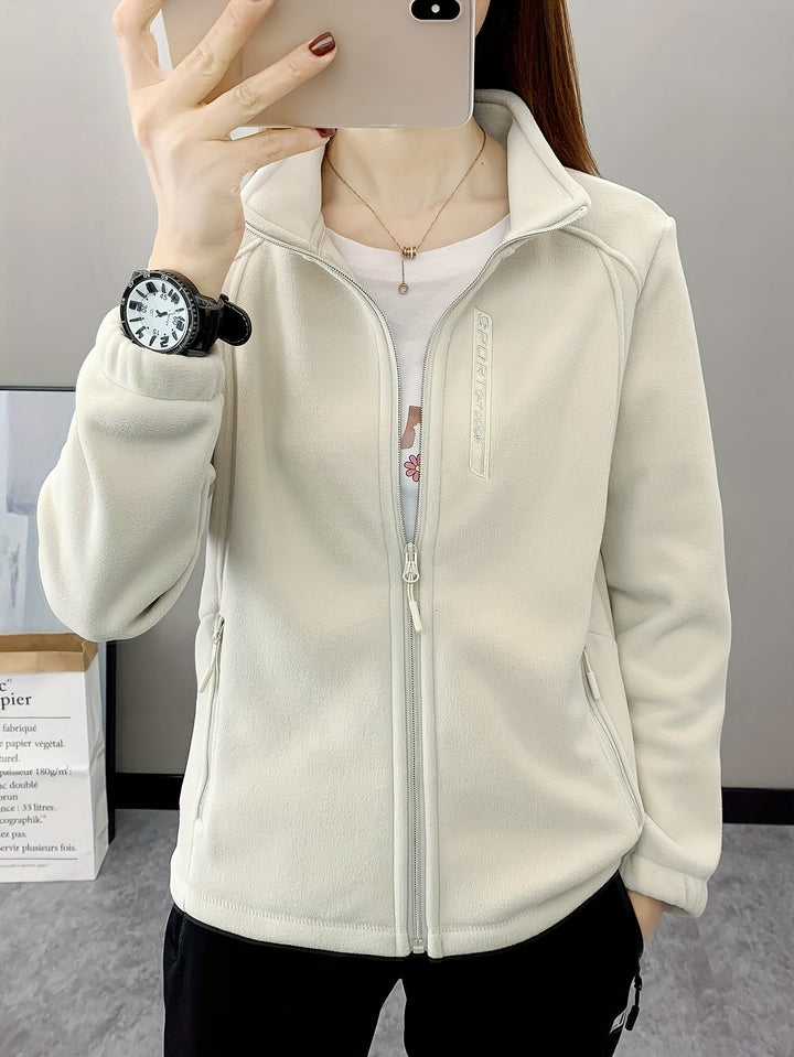 Breathable Fleece Jacket - Aurora-White-XS-The Livary