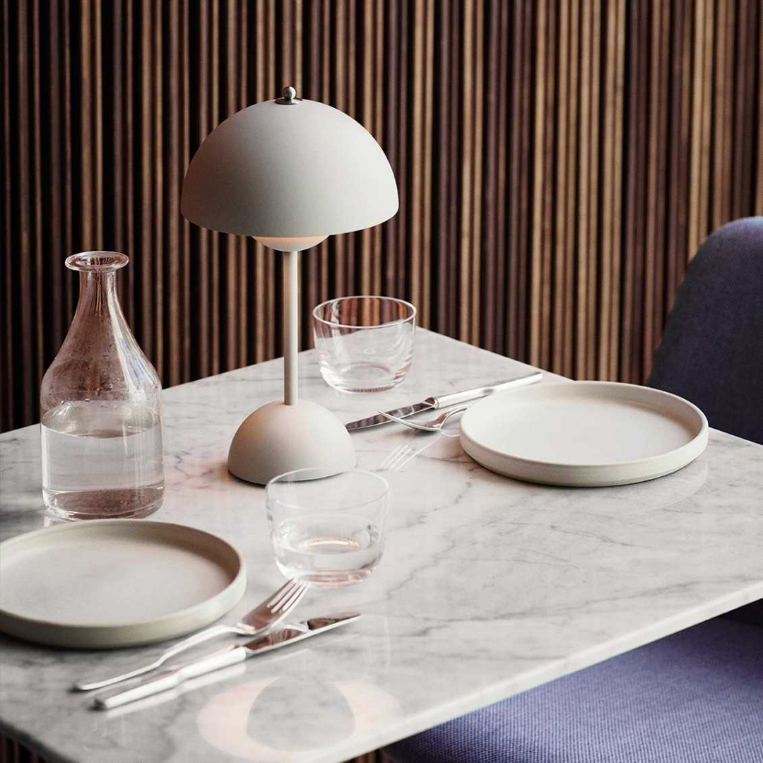 LED Table Lamp - MoonGlow-White-The Livary