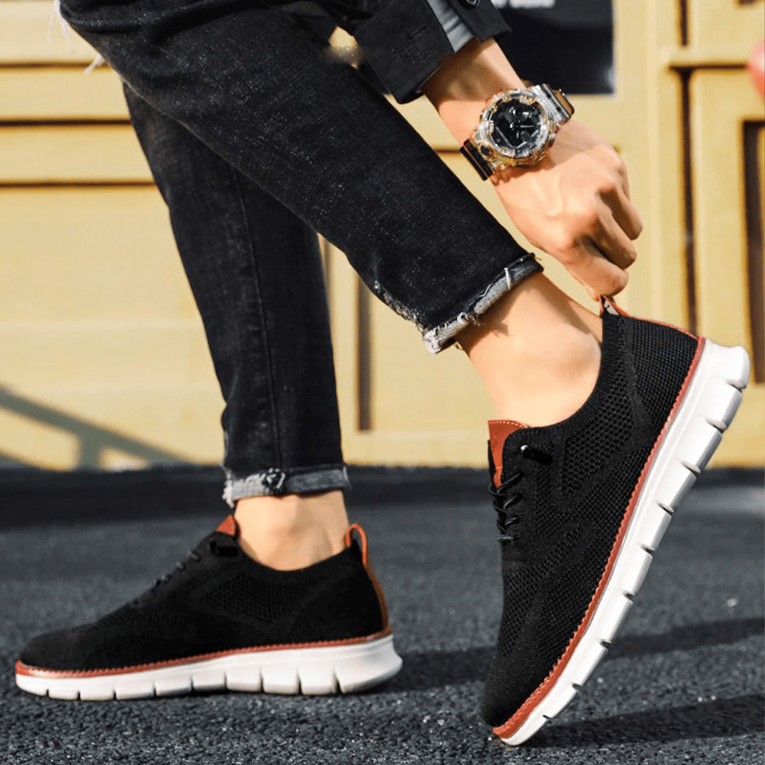Breathable & Ultra-Comfortable Men's Sneakers in Minimalist Design – Elias-Green-6-The Livary