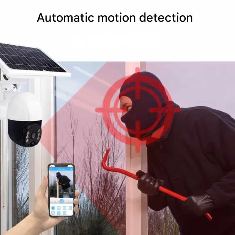 Wireless 4K Security Camera with Solar Panel – DualGuard 4K-4G-The Livary
