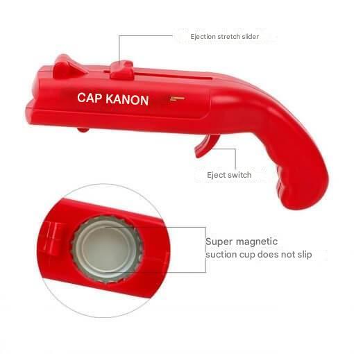 Bottle Cap Shooting Bottle Opener – BlastCap-Grey-The Livary