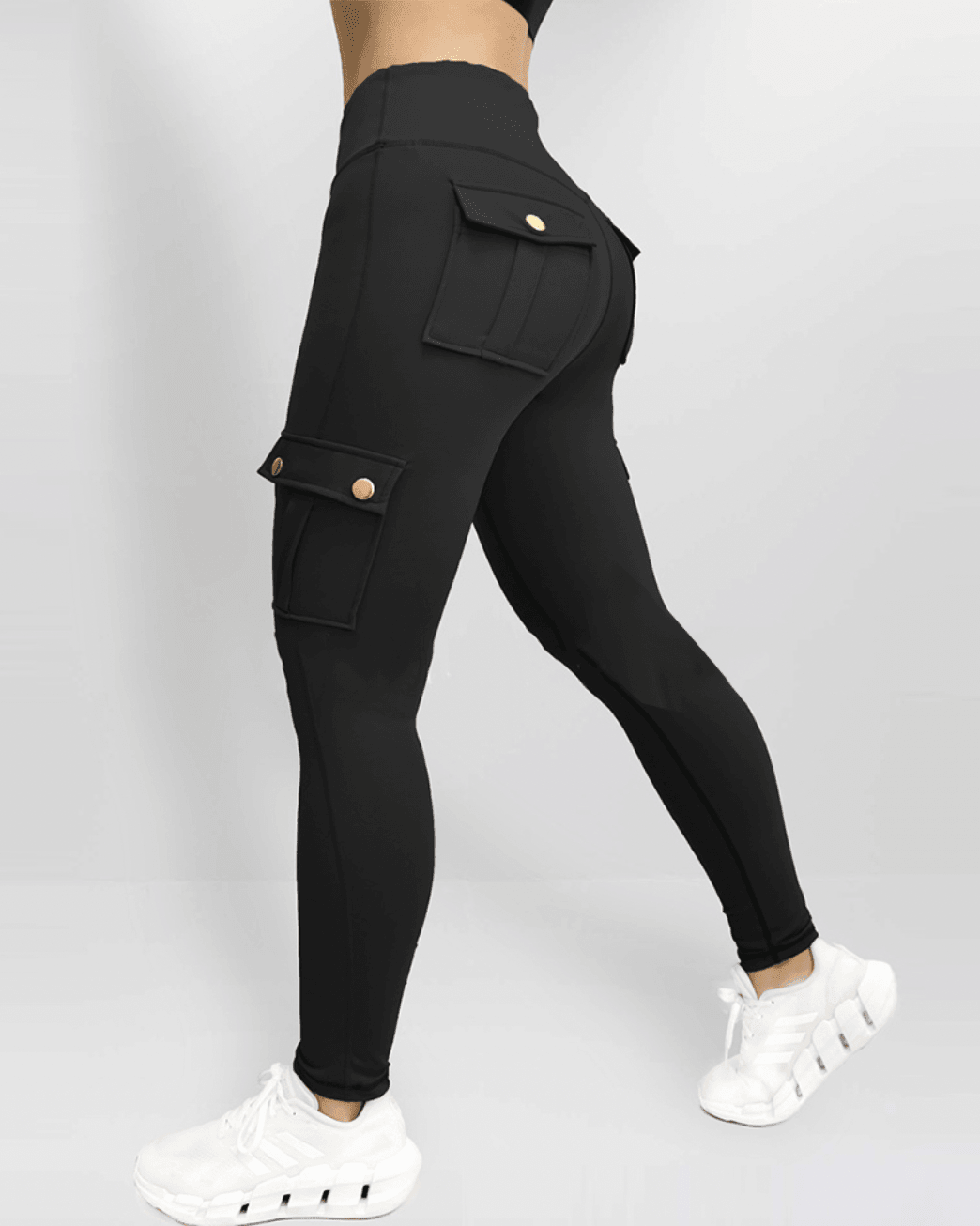Stretch Cargo Trousers - Livia-Black-XS-The Livary