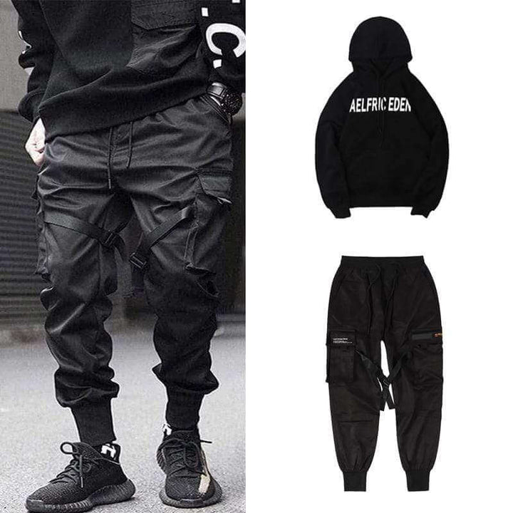 Multi-Pocket Hip-Hop Men's Cargo Pants – Dante-S-The Livary