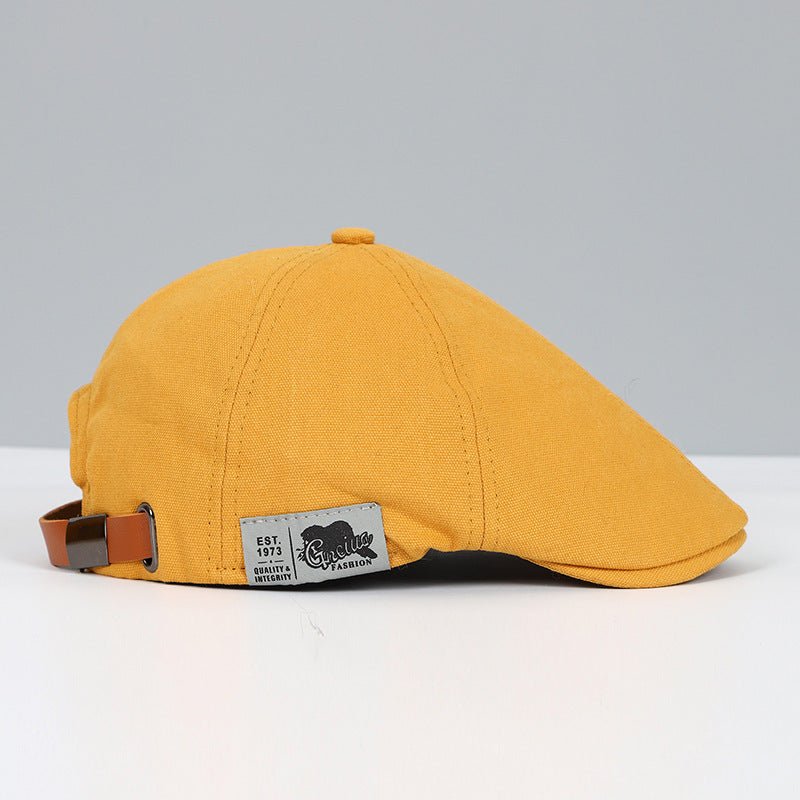 Modern Urban Beret - Bastien-Yellow-The Livary