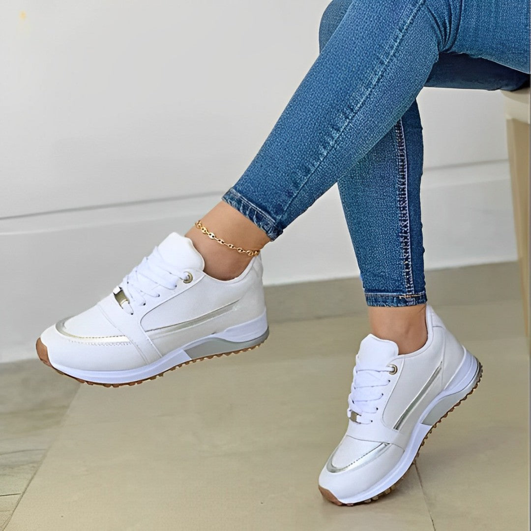 Stylish and Comfortable Sneakers - Sophie-White-3.5-The Livary