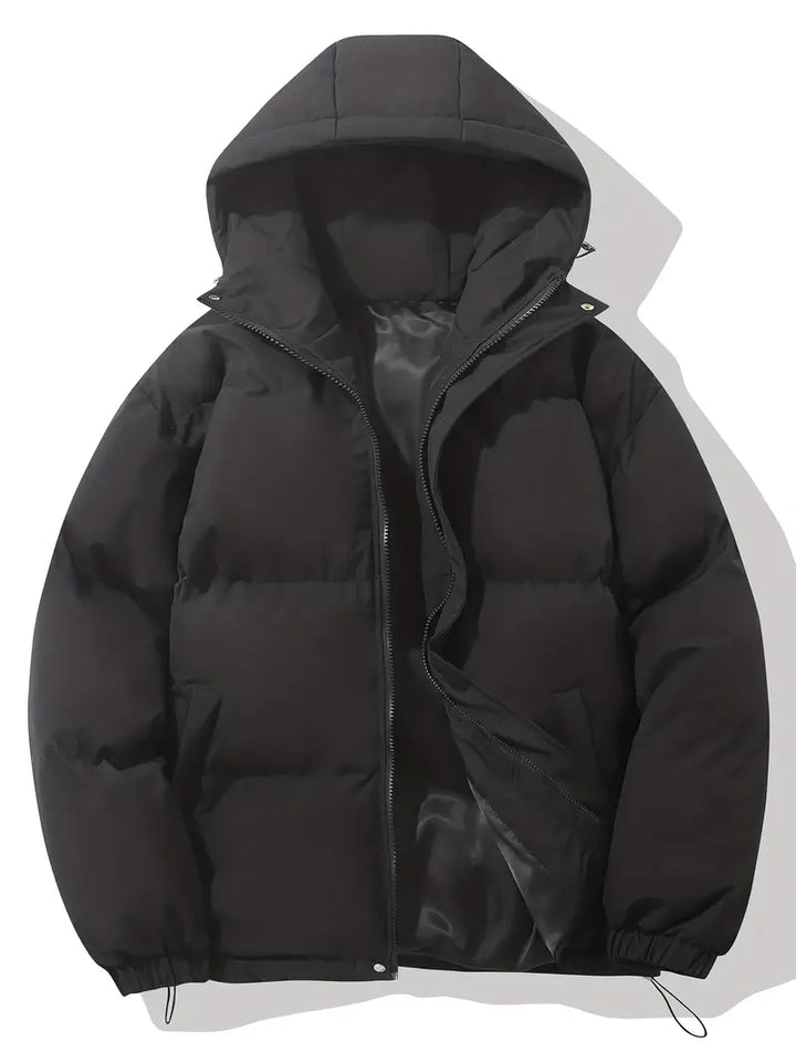 Casual Hoodie Jacket with Zip – Orion-Black-M-State of Style