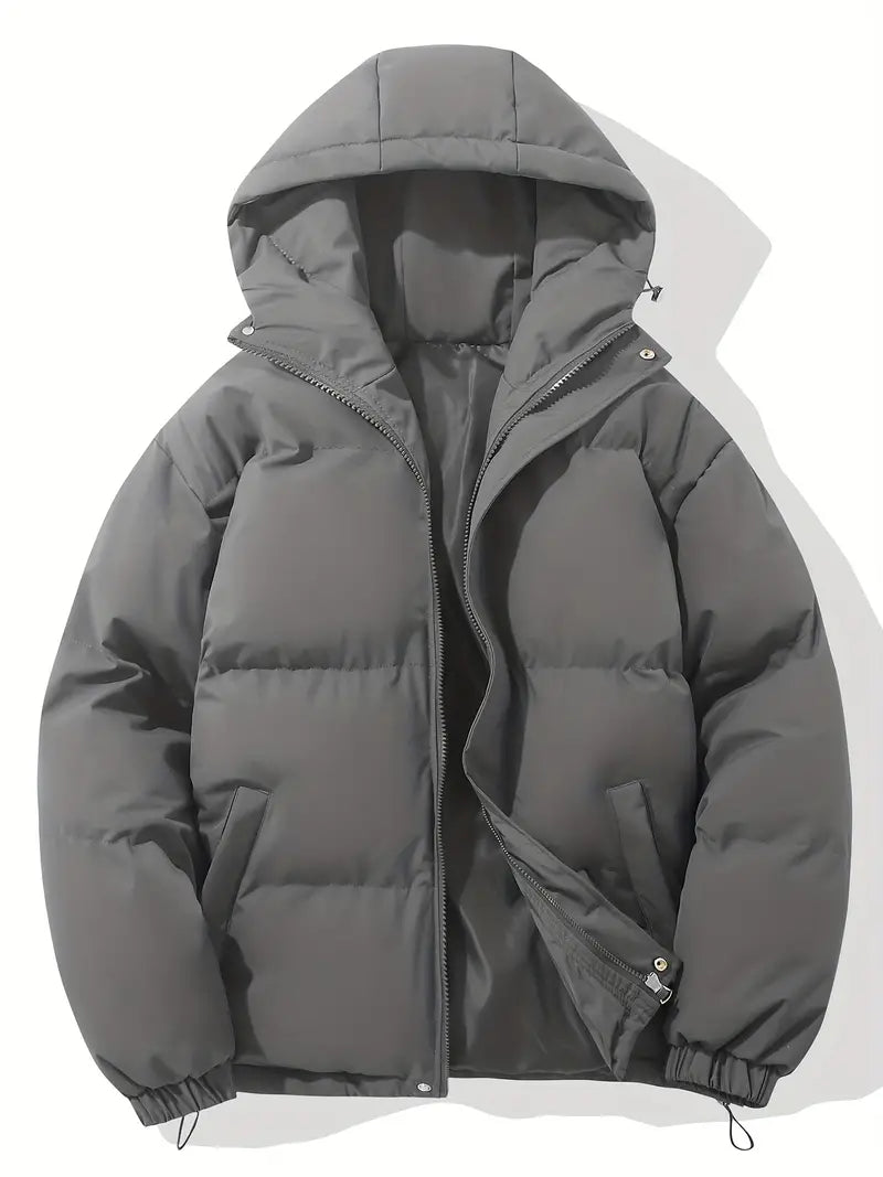 Casual Hoodie Jacket with Zip – Orion-Dark grey-M-State of Style