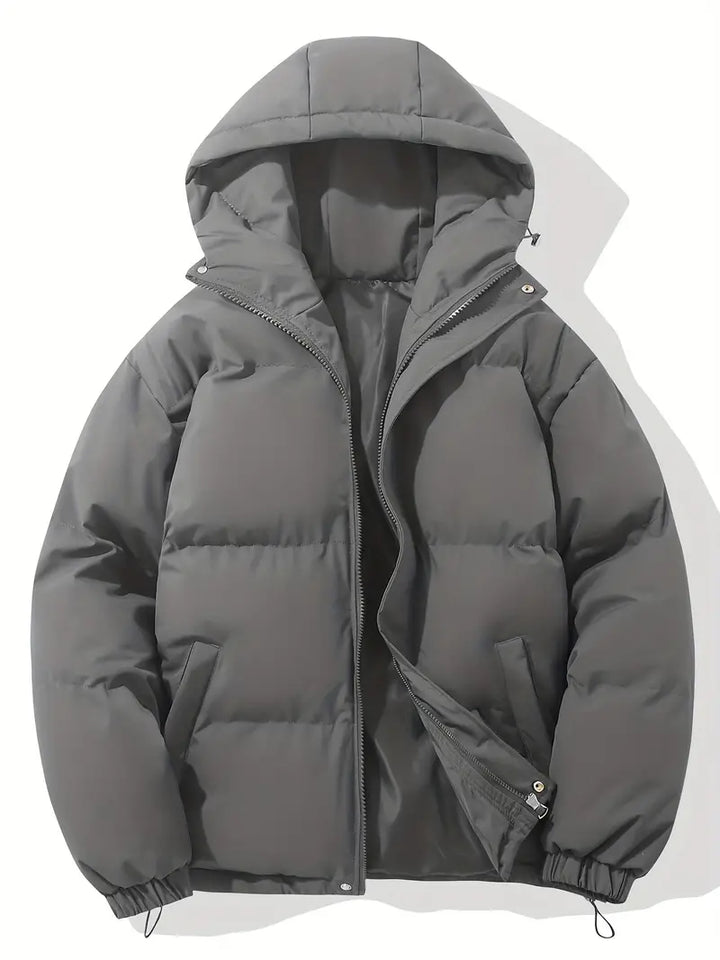 Casual Hoodie Jacket with Zip – Orion-Dark grey-M-State of Style