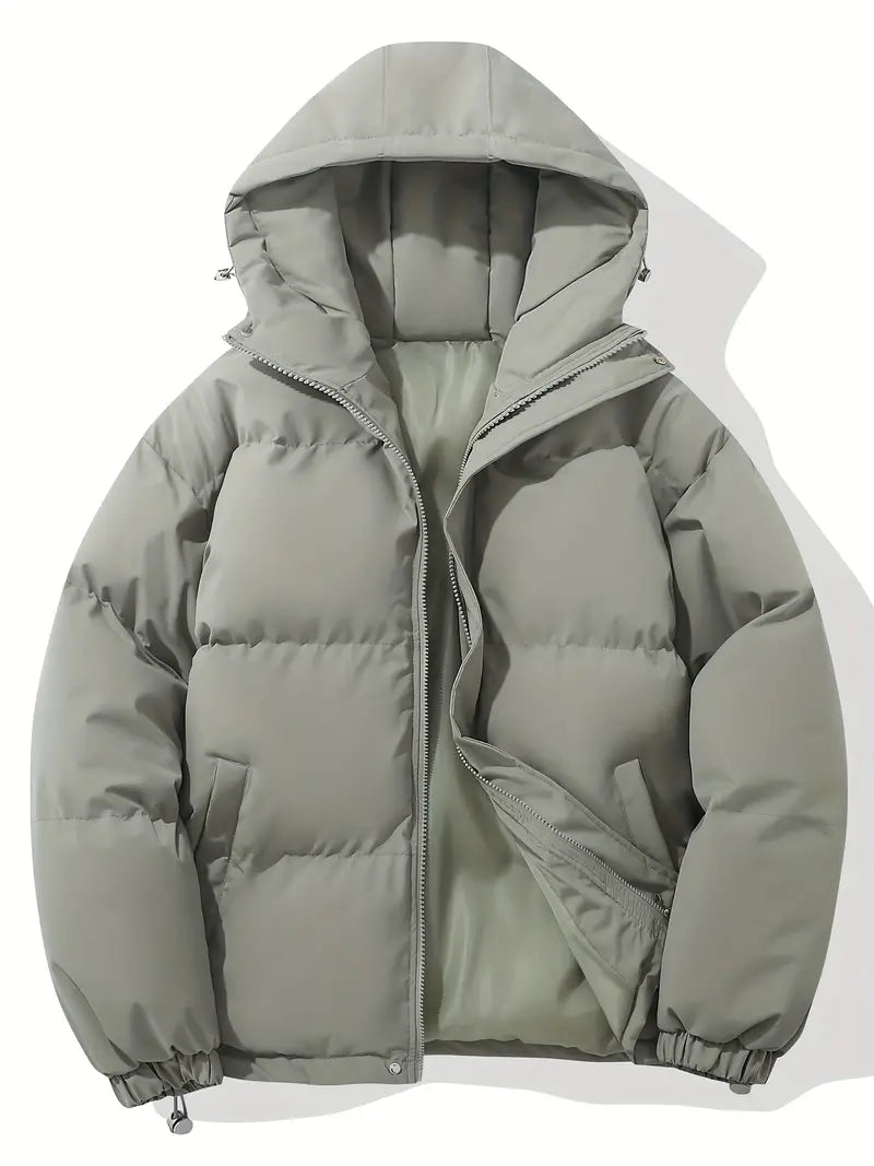 Casual Hoodie Jacket with Zip – Orion-Gray-M-State of Style