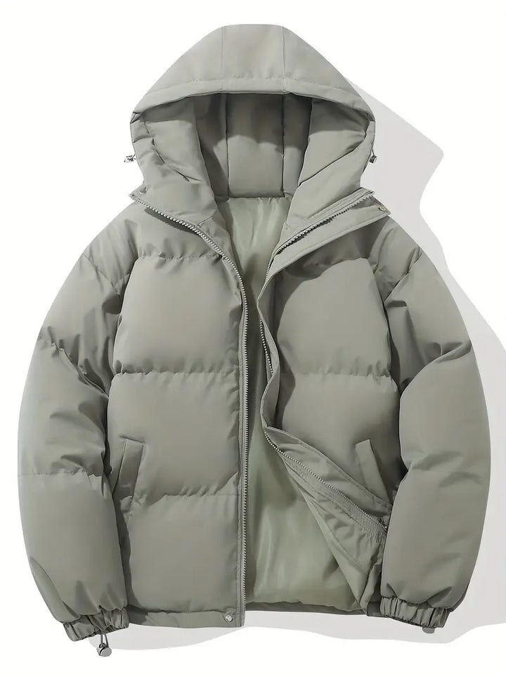 Casual Hoodie Jacket with Zip – Orion-Gray-M-State of Style