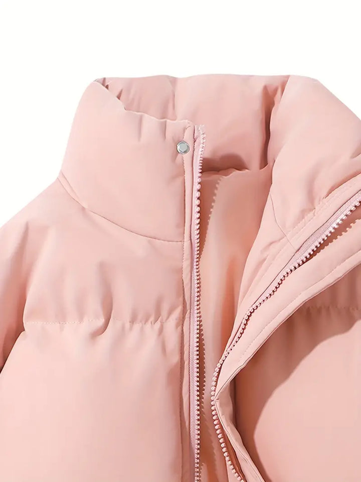 Casual Hoodie Jacket with Zip – Orion-Pink-M-State of Style