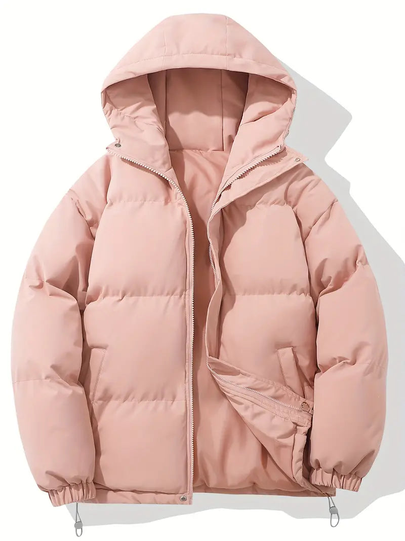 Casual Hoodie Jacket with Zip – Orion-Pink-M-State of Style
