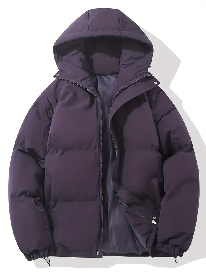 Casual Hoodie Jacket with Zip – Orion-Purple-M-State of Style