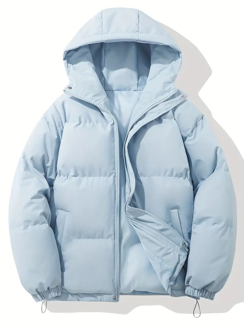 Casual Hoodie Jacket with Zip – Orion-Sky blue-M-State of Style