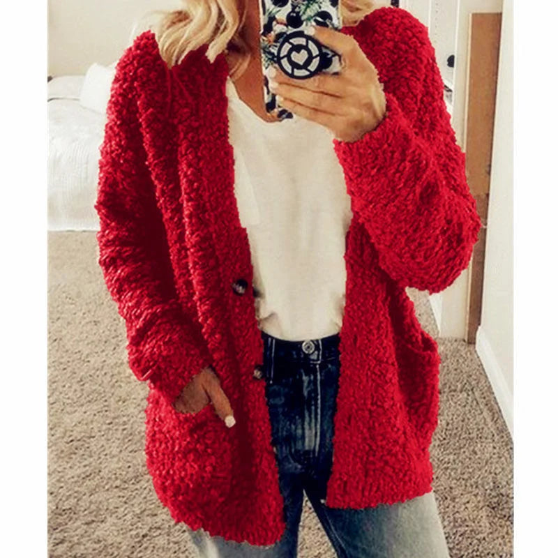 Comfortable Ladies Jacket - Lisa-Red-S-The Livary