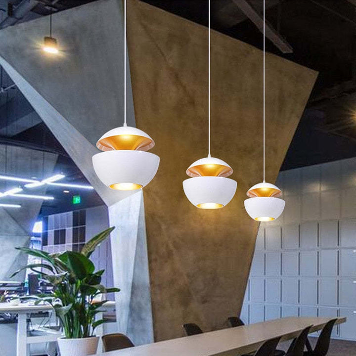 Modern LED Pendant Lamp - AstraGlow-White-Small (9.84 in)-The Livary