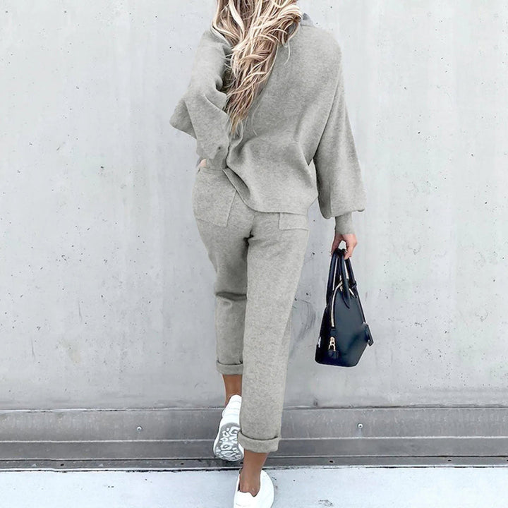 Comfortable Two-Piece Tracksuit - Zoë-Pink-S-The Livary