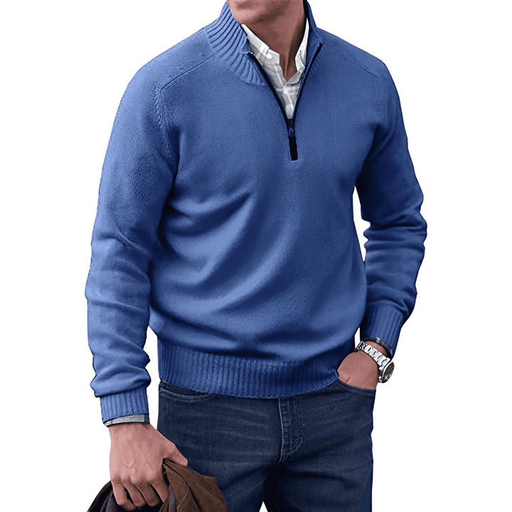 Cashmere Jumper with Zip - Mason