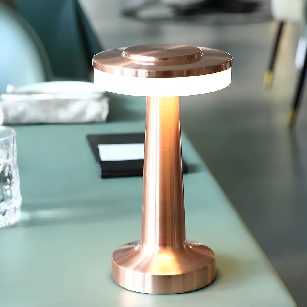 Wireless Retro Table Lamp - LumiBar-Gold-The Livary