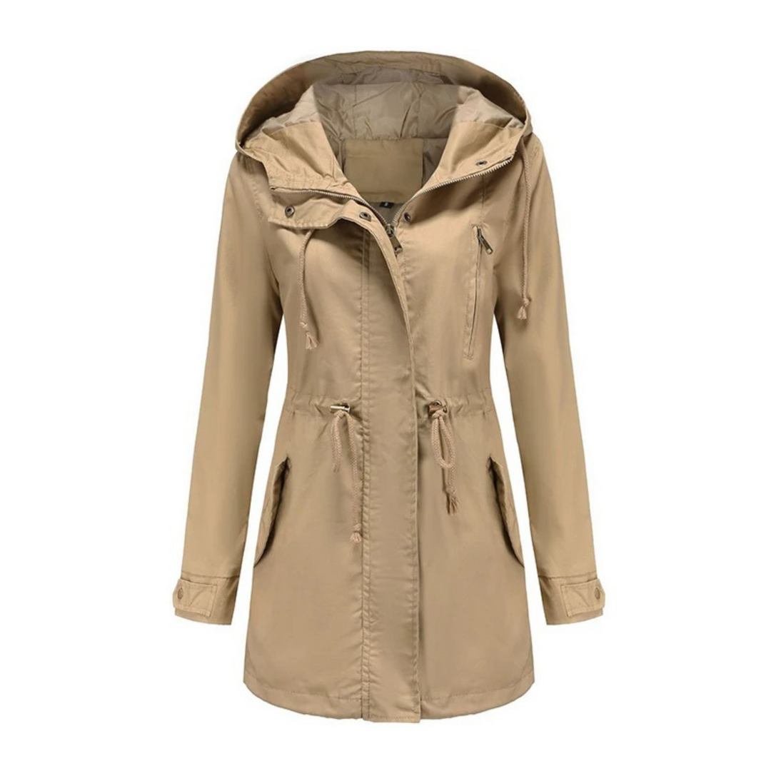 Light & Stylish Women's Summer Jacket with Long Fit – Amira-Brown-S-The Livary