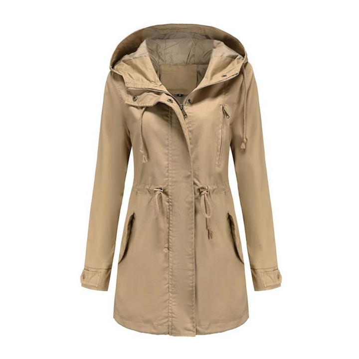 Light & Stylish Women's Summer Jacket with Long Fit – Amira-Brown-S-The Livary