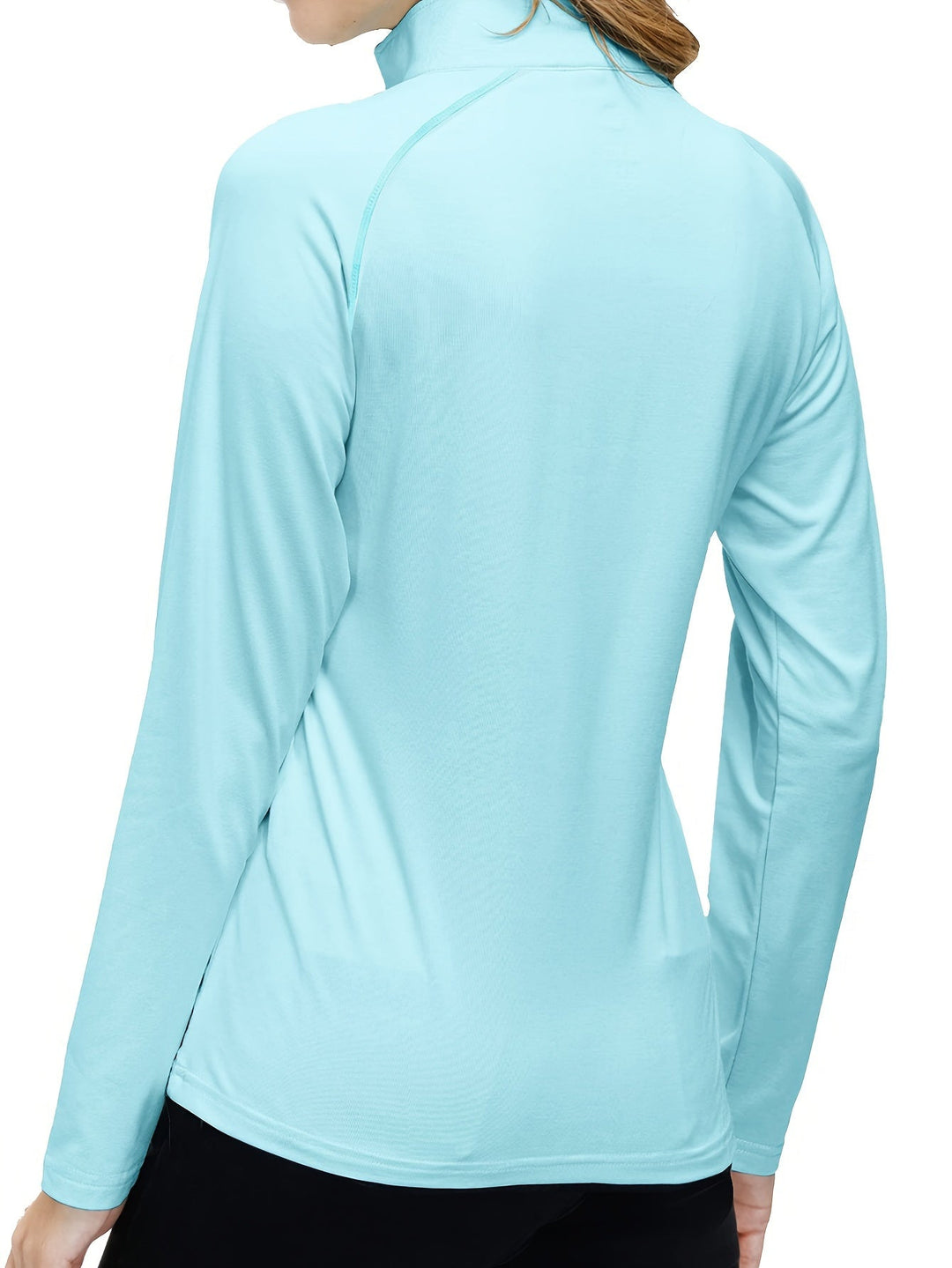 Long Sleeve Sports Shirt for Women - Nadira-Black-S-The Livary