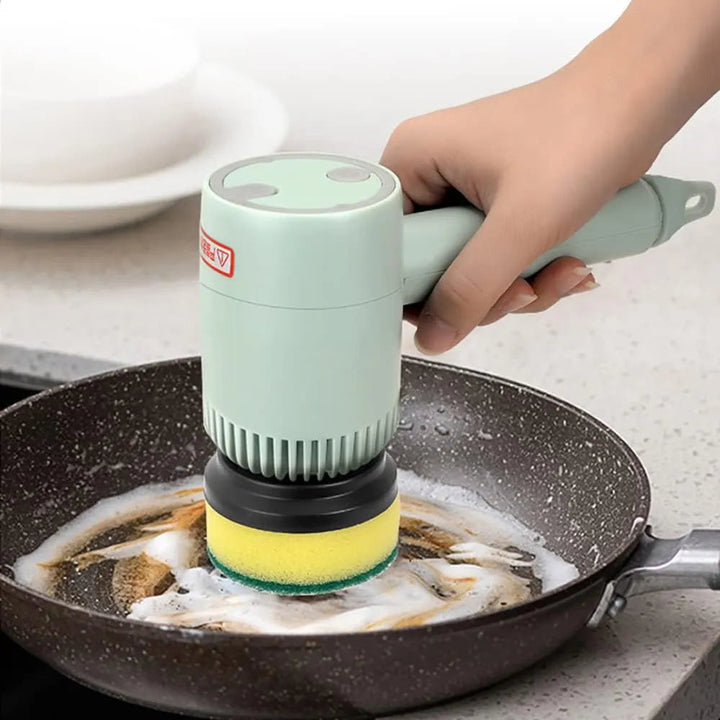 Automatic Rotating Dish Brush with Powerful Cleaning - Scruba-Green-The Livary