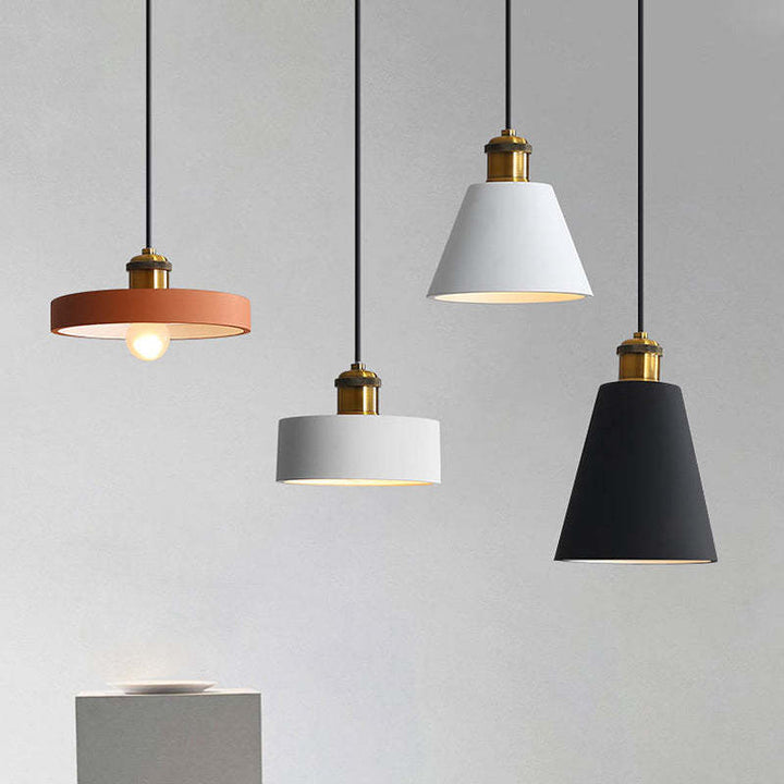 Stylish Morandi Design LED Pendant Light - MoraGlow-A-White-The Livary