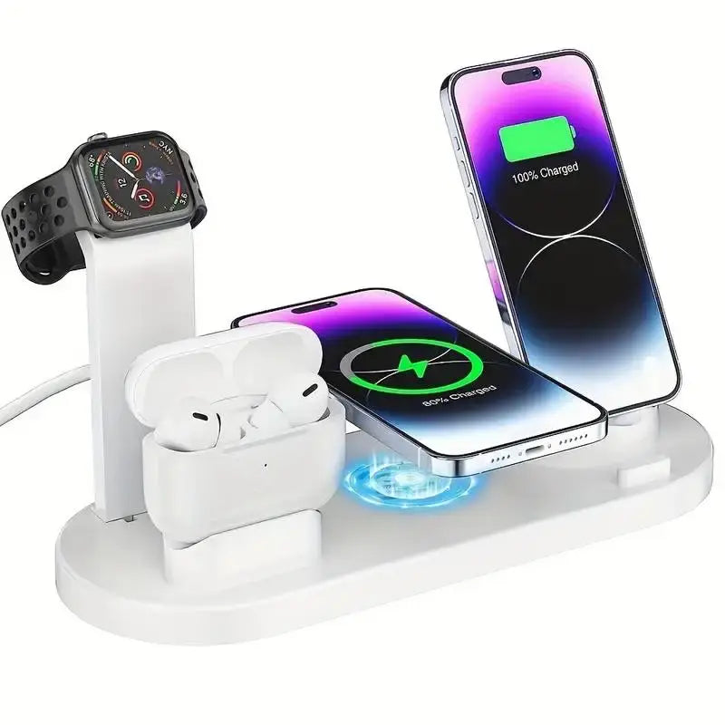 Wireless Charging Station – Chargix-White-The Livary