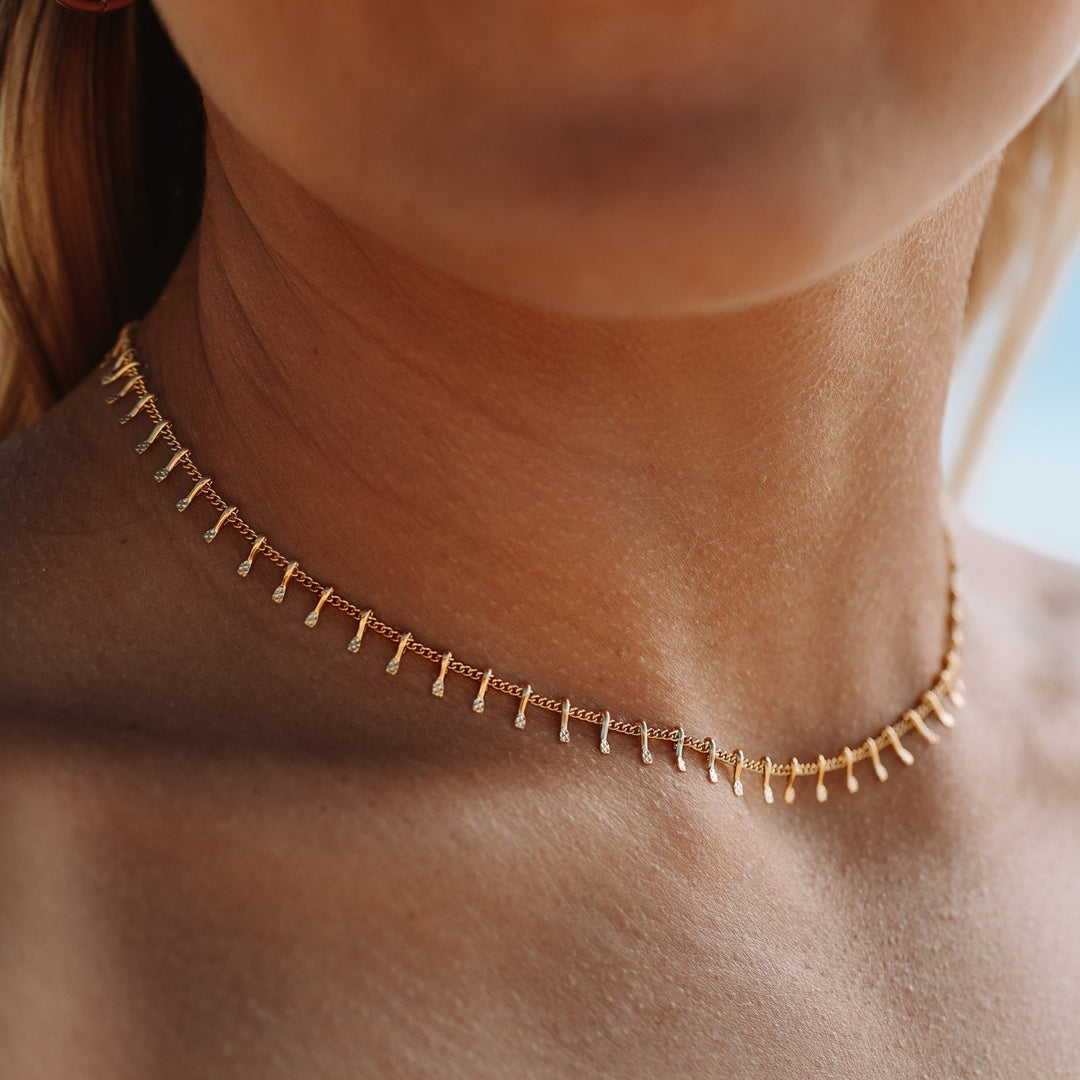 Minimalist Choker for Women - Antigua-Gold-The Livary
