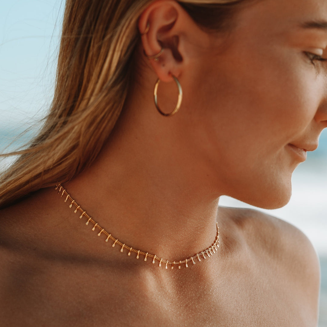 Minimalist Choker for Women - Antigua-Gold-The Livary